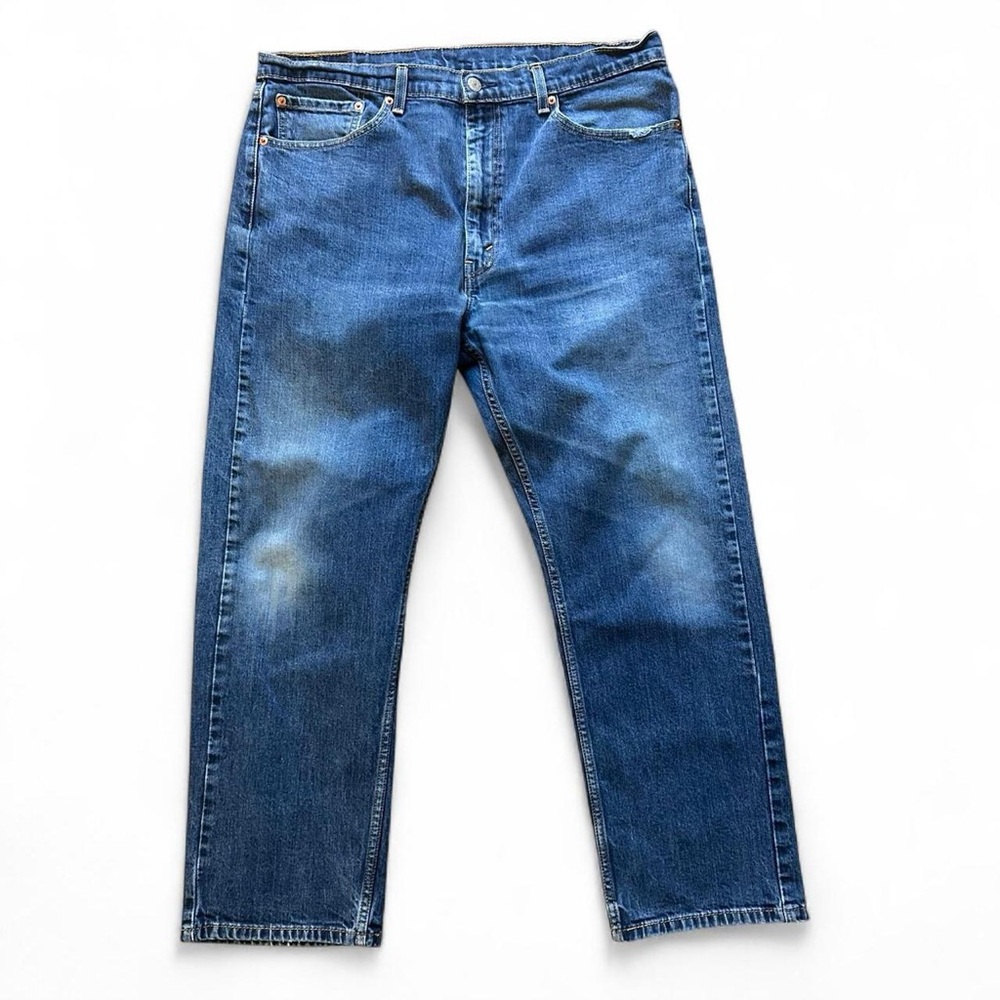 Levi's 505 Men's Straight Leg Medium Wash Blue Denim Jeans